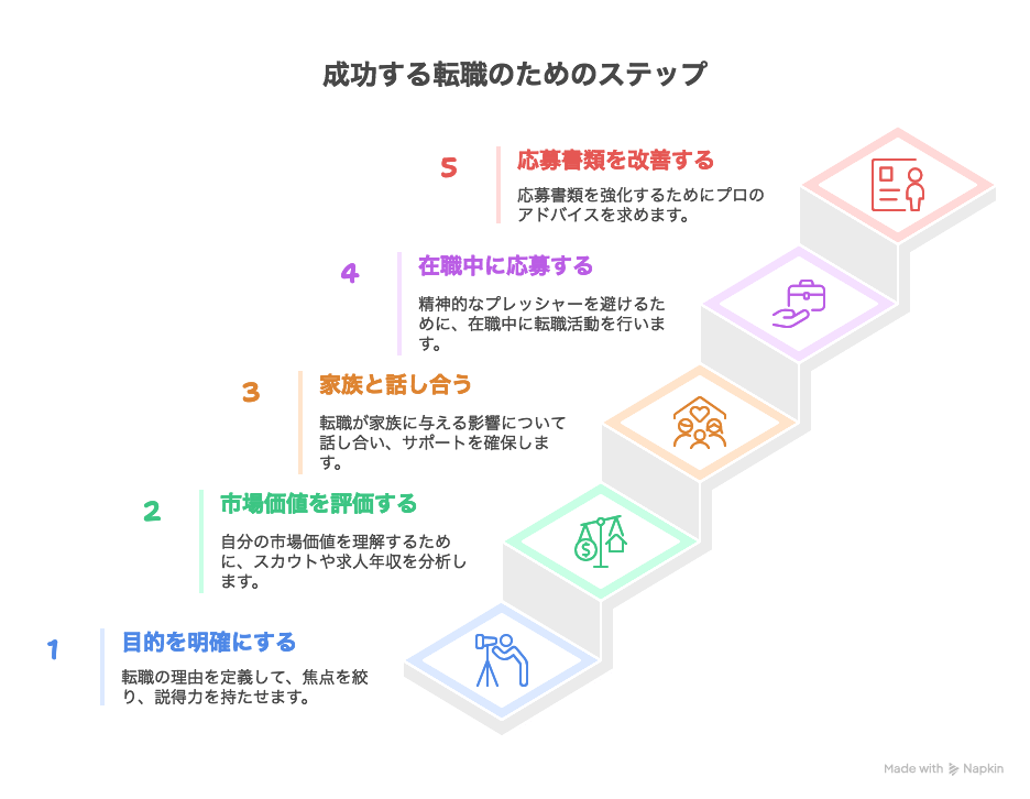 40代転職の5ステップ